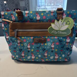 Lily Bloom Parrots in Paradise Dakota Tote Bag